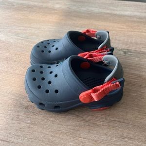Blue Crocs like new